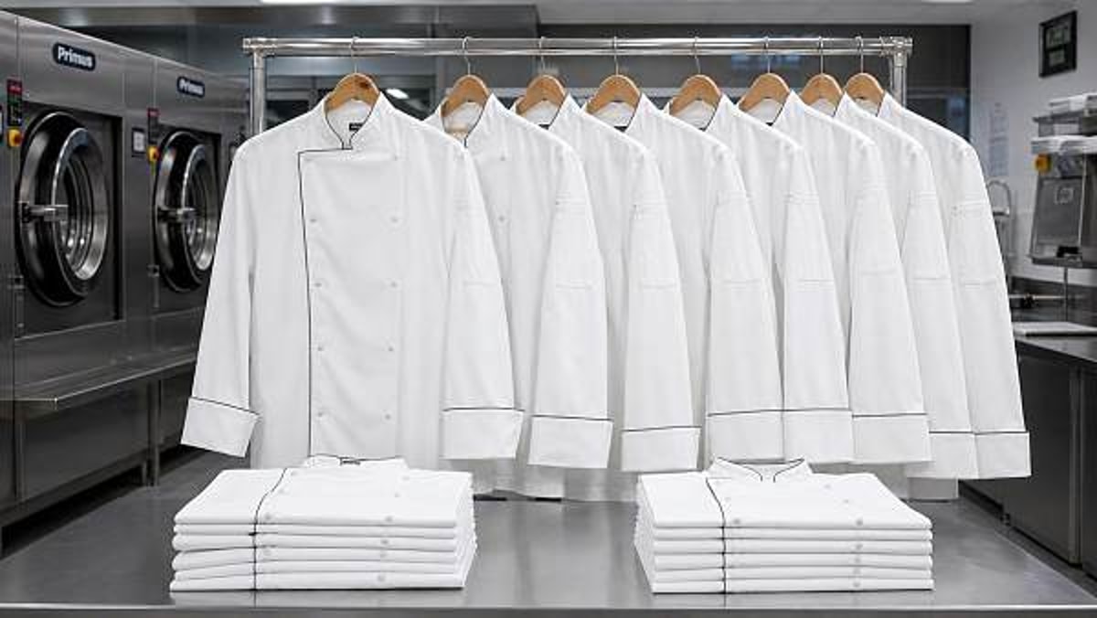 Wholesale chef coats that hold shape after repeated industrial washing