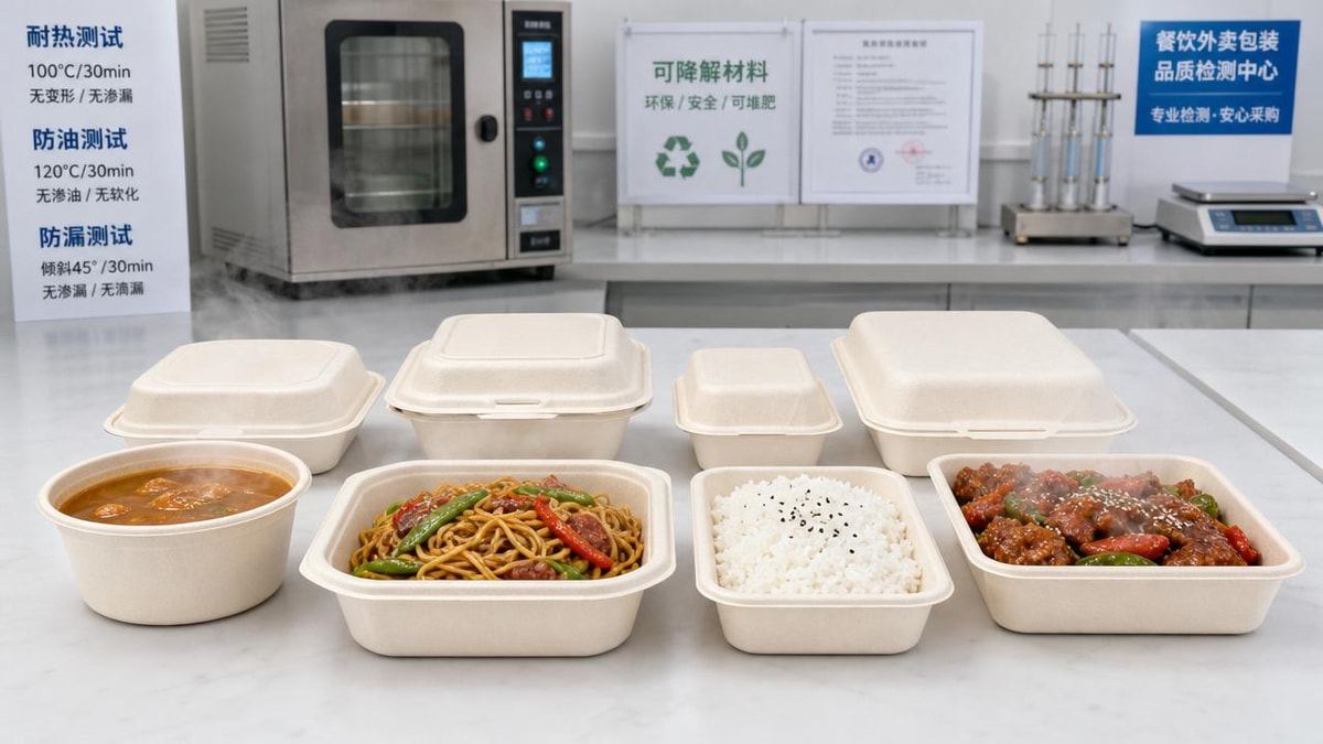 Biodegradable takeout containers that leak less with hot foods
