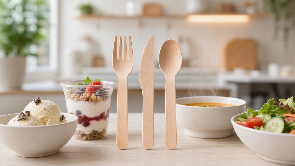 Disposable wooden cutlery and the taste issue customers notice
