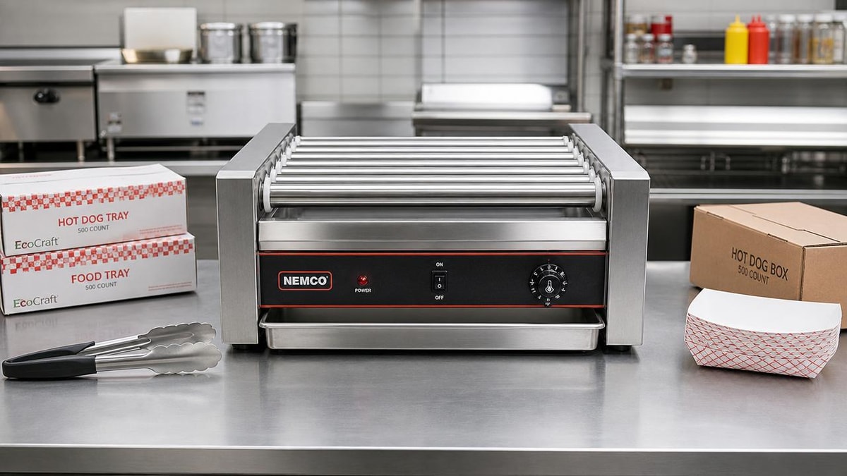 Hot dog rollers that clean faster can cut downtime more than expected