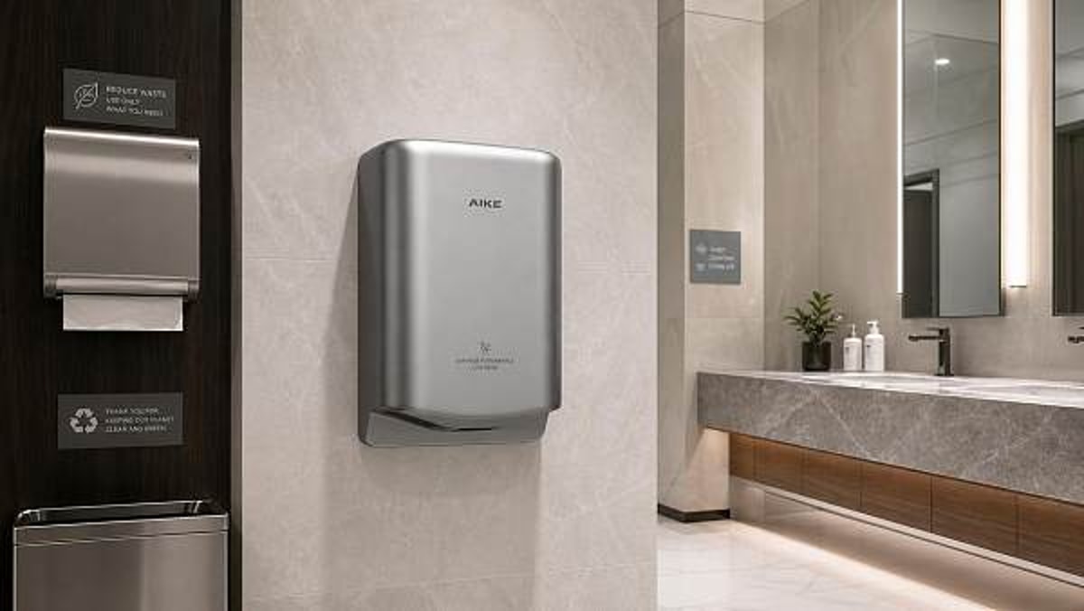 Commercial hand dryers can lower waste, but noise still matters