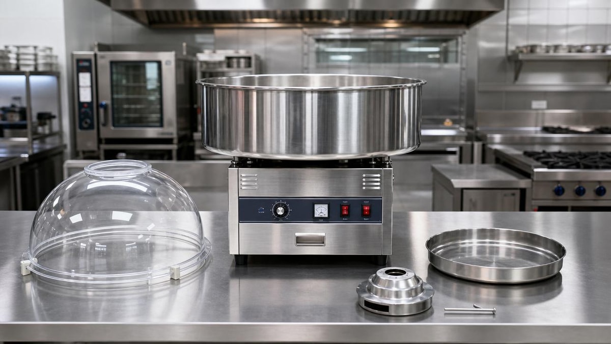Cotton candy machines wholesale: small details that affect cleaning time