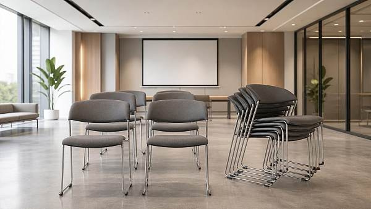 Stackable Visitor Chairs That Save Space Without Looking Cheap
