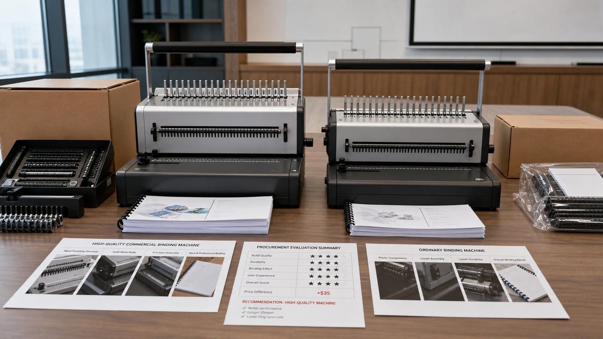 Binding Machines Wholesale: Small Price Gaps, Big Quality Risks
