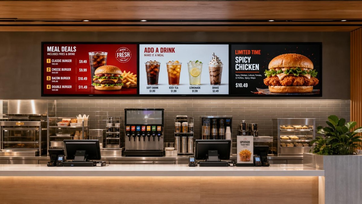 Digital Signage for Restaurants: What Drives Real Menu Sales?