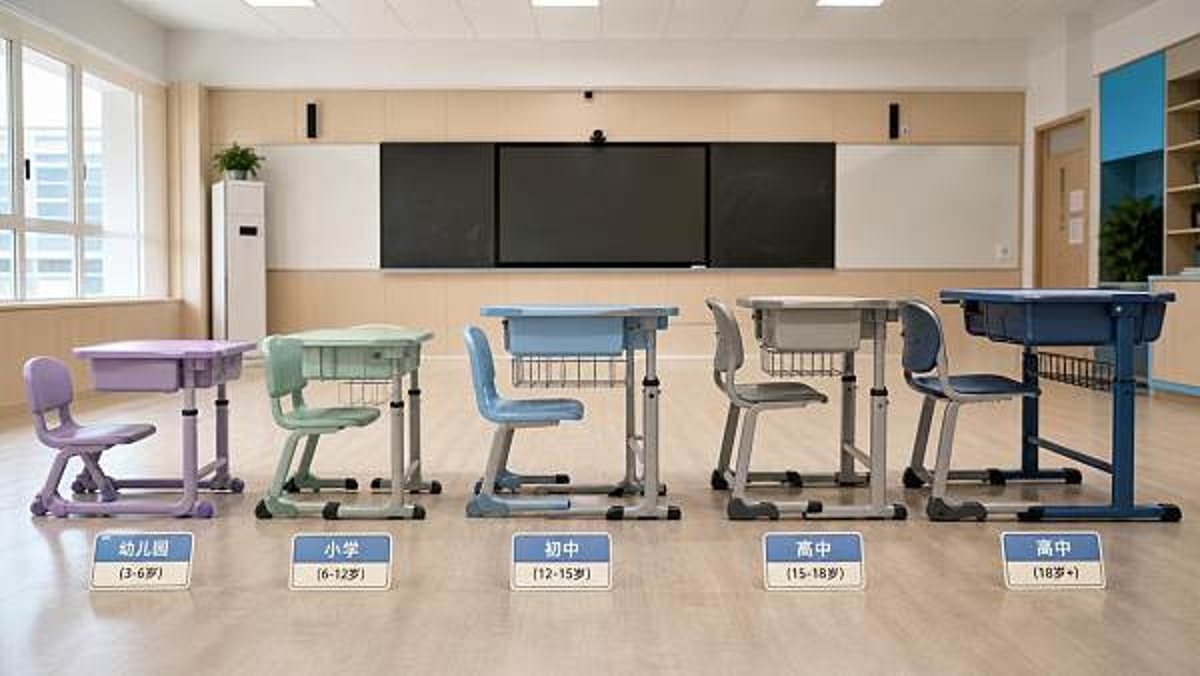 School Desks and Chairs Wholesale: Matching Age to Size Correctly
