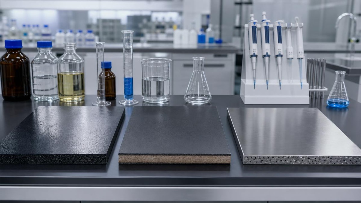Chemical resistant lab tops: which materials hold up best