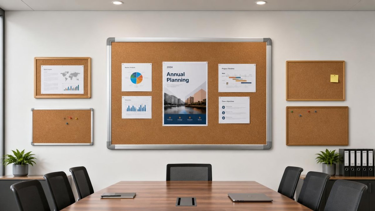 Cork bulletin boards: why frame quality matters over board size
