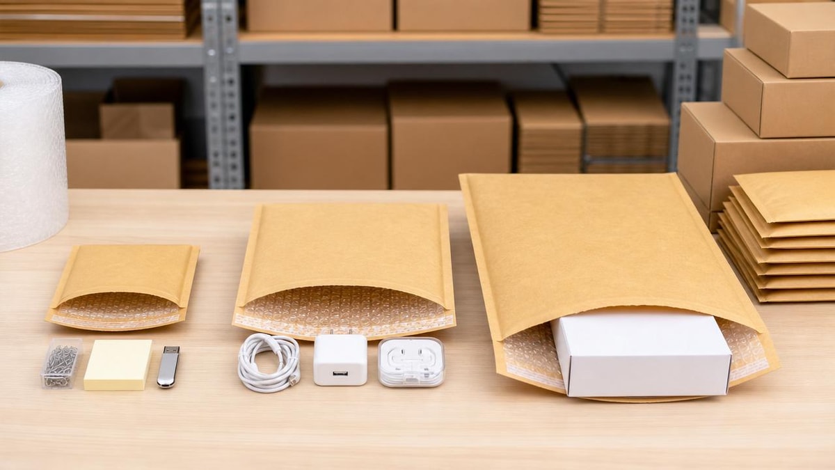 Bubble envelopes bulk: the size mismatch that wastes shipping spend