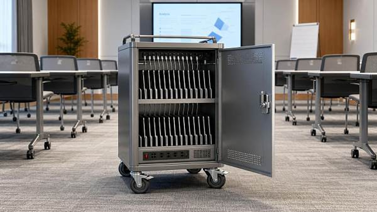 Tablet charging carts with locking doors still need these checks