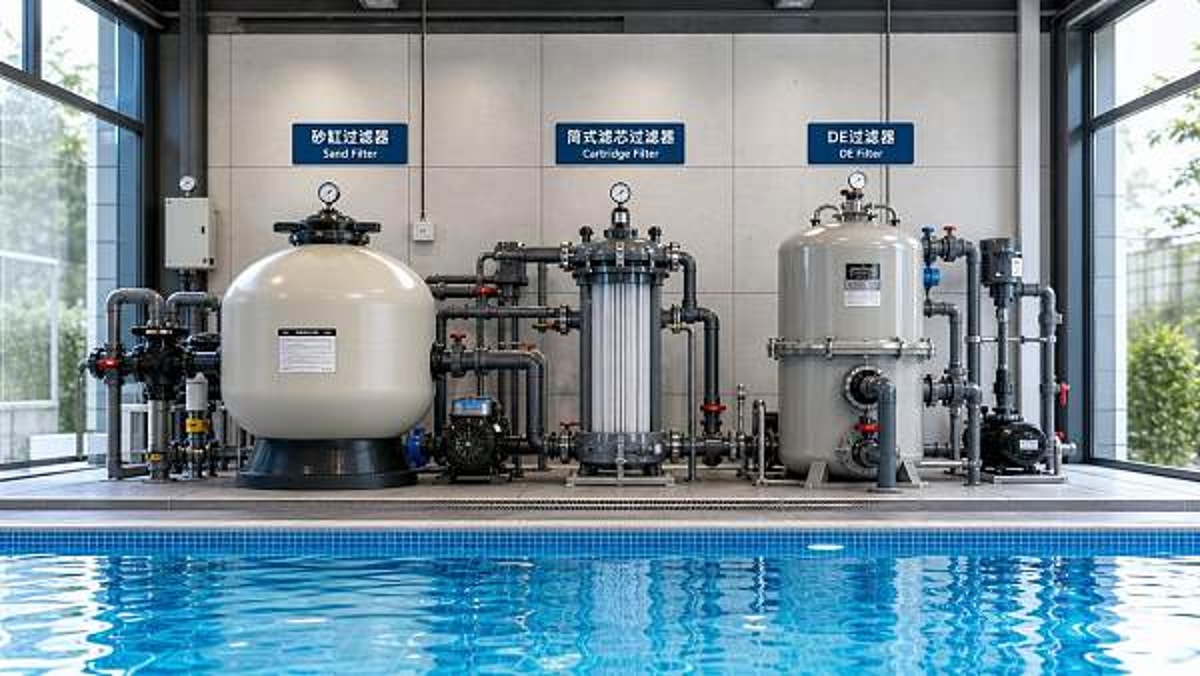 Commercial Swimming Pool Filters: Sand, Cartridge, or DE?
