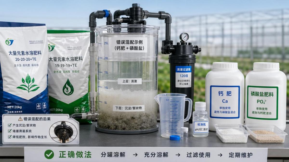 Water soluble fertilizers bulk: common mixing mistakes in use