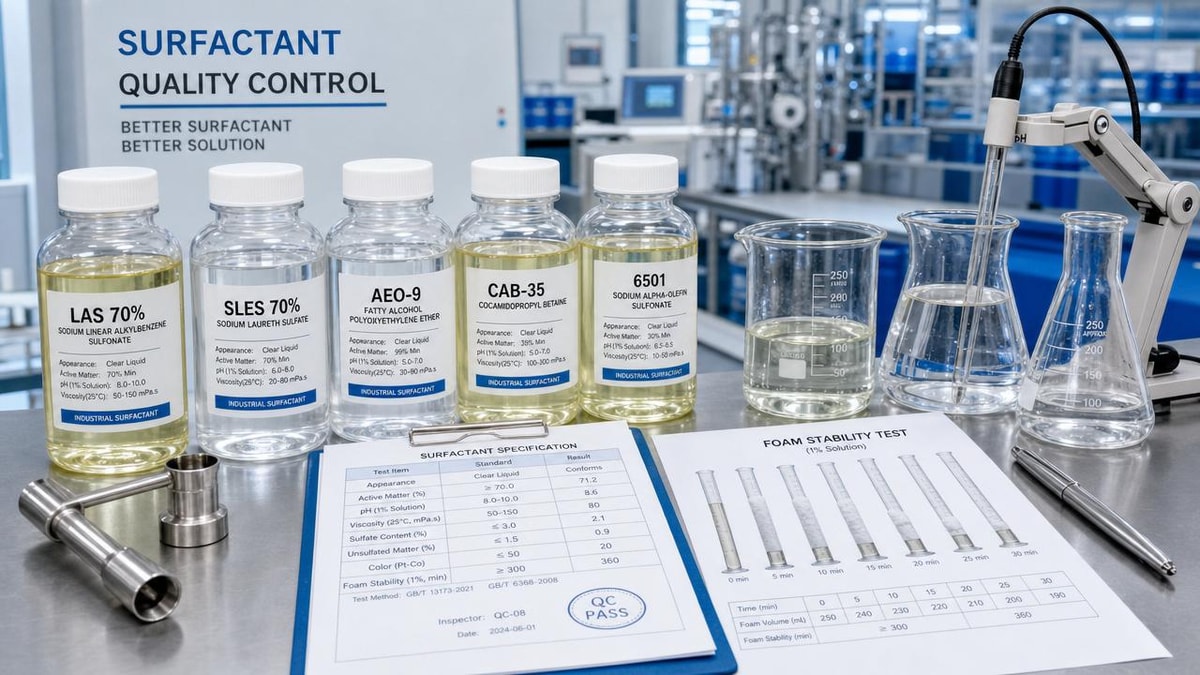 Industrial surfactants wholesale: the spec sheet details that matter