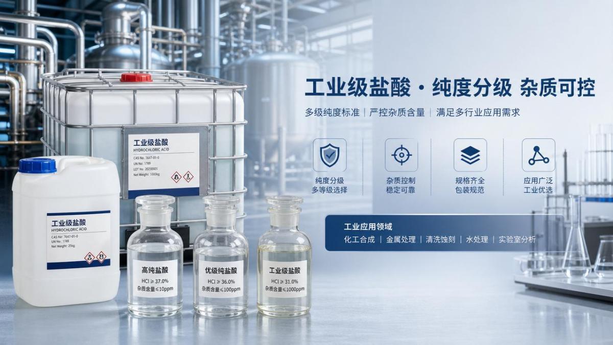 Industrial Grade Hydrochloric Acid Purity Levels Explained