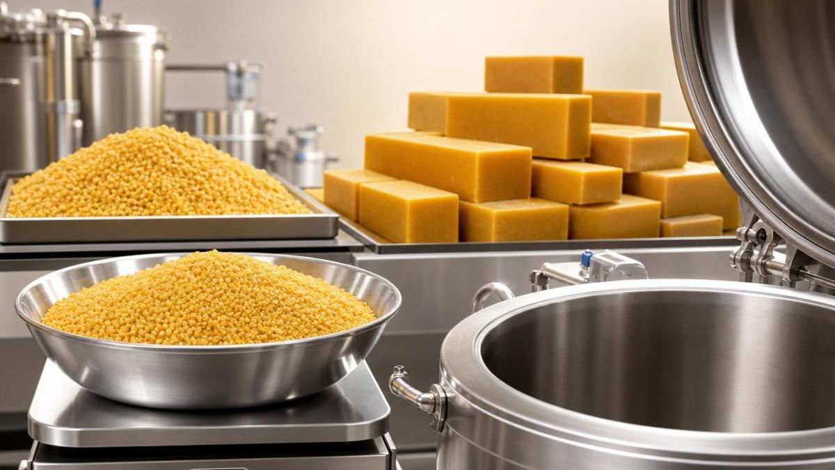 Bulk Beeswax Pellets or Blocks: Which Fits Faster Production