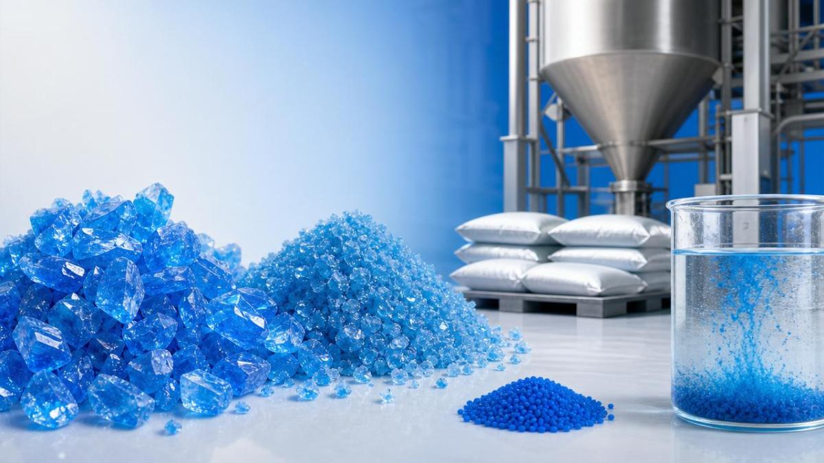 Wholesale Copper Sulfate: Crystal Form Can Change Handling