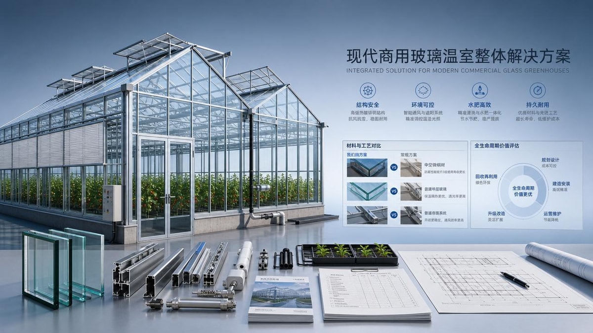 How to compare a glass greenhouse manufacturer beyond price
