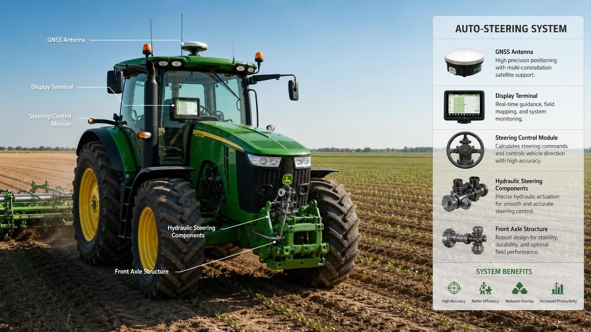 GPS tractor steering systems: retrofit limits farms overlook