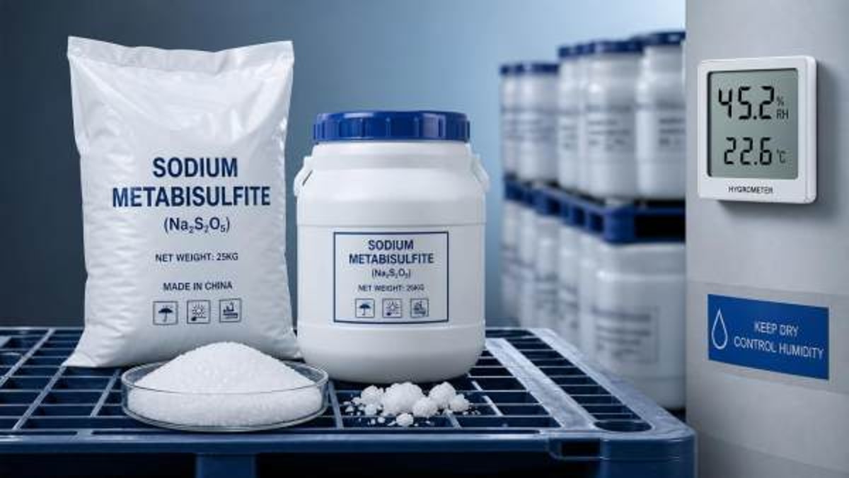 Bulk sodium metabisulfite: moisture issues that shorten shelf life