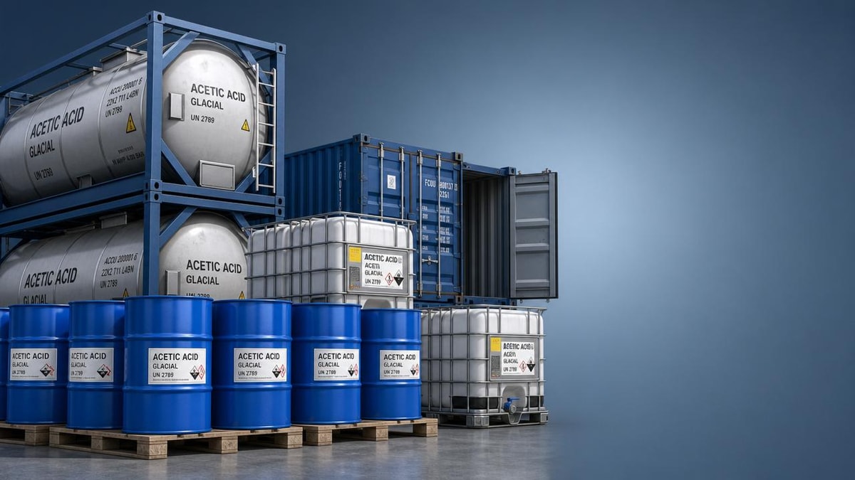 Wholesale glacial acetic acid: packaging choices and freight tradeoffs