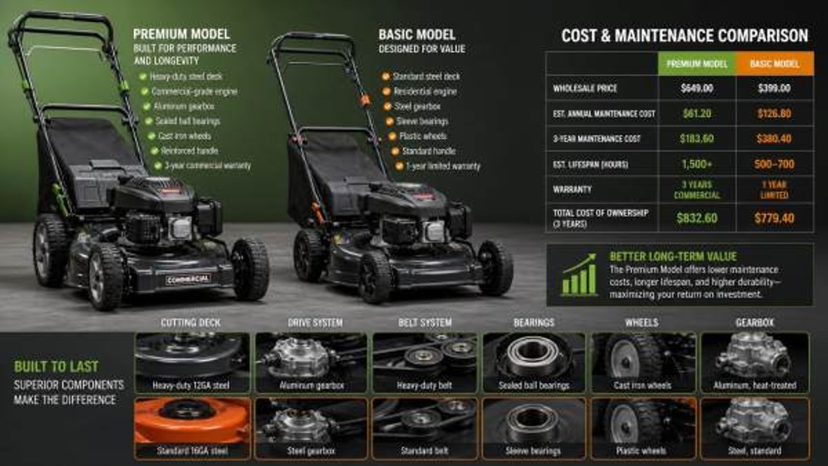 Wholesale lawn mowers: where low pricing often hides repair costs