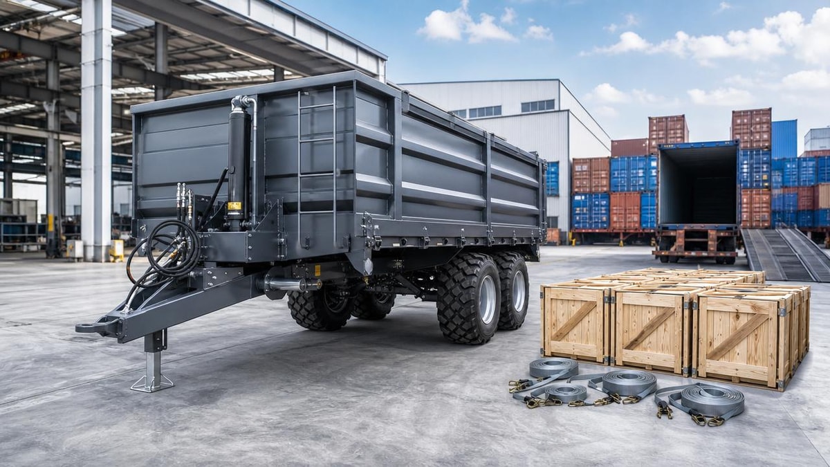 What makes a farm wagon manufacturer reliable for export orders