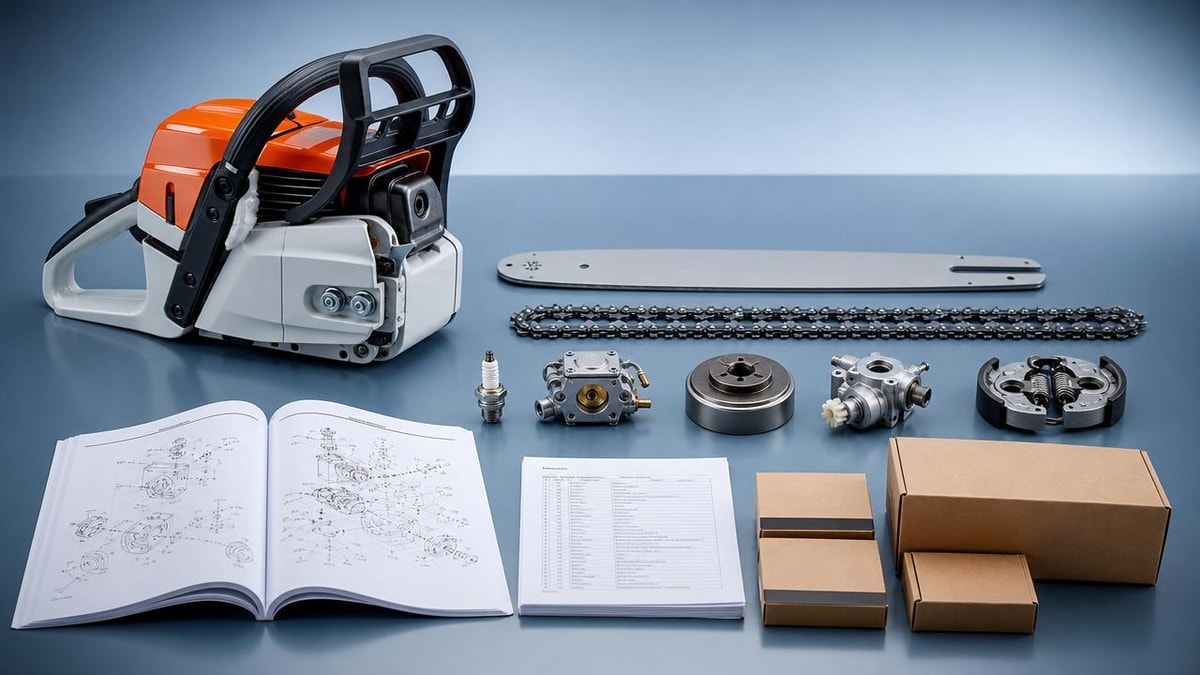 A chainsaw manufacturer is only as good as its parts support
