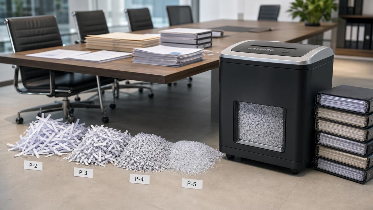 Paper Shredder Security Levels Explained for Daily Office Use