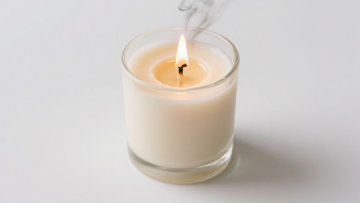 Scented candles with cotton wicks—why some still produce soot despite the label
