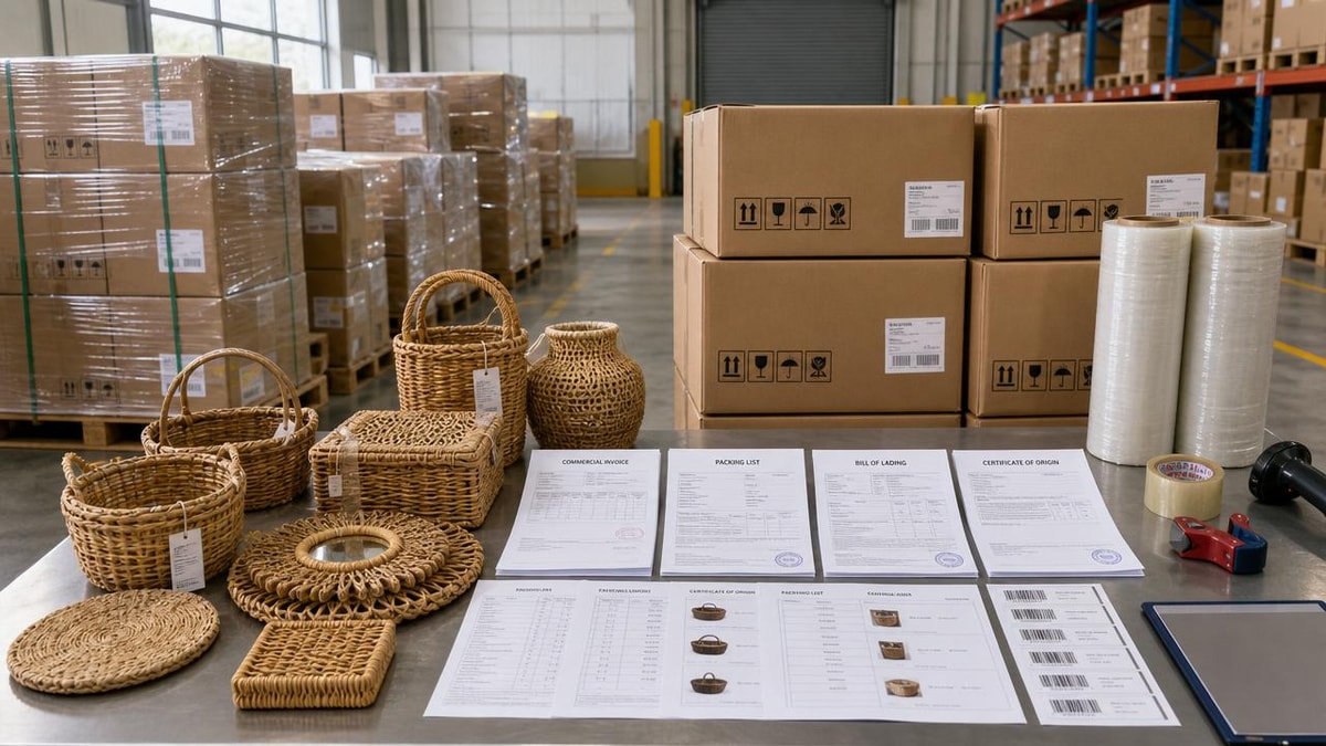 Woven craft export paperwork that often delays first shipments