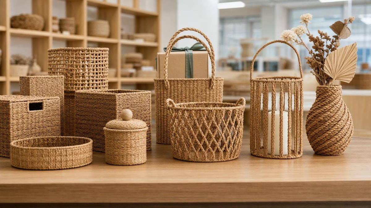Paper rope weaving: where low material cost meets high labor time