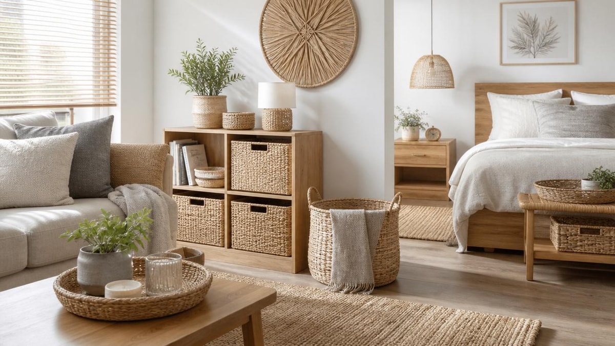 Home styling tips that make woven decor look intentional