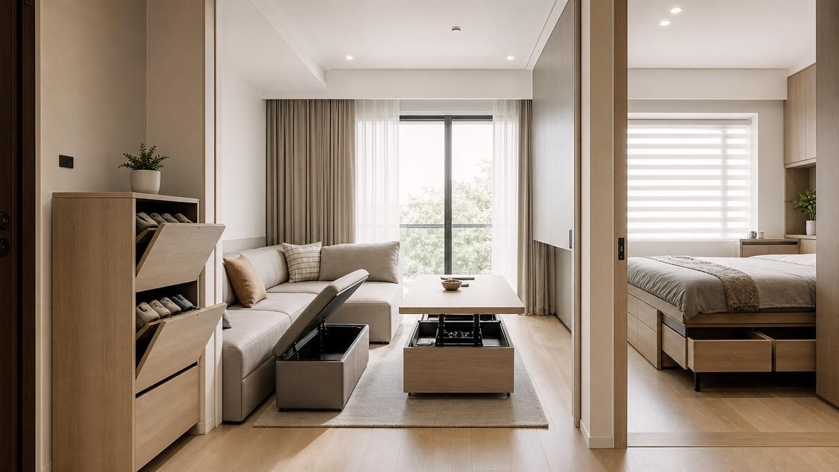 Home Decor for small spaces: which pieces solve clutter first