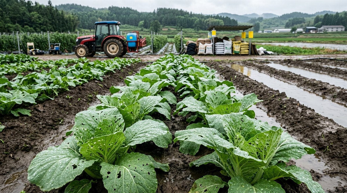 Organic farming pest control methods that fail under wet weather