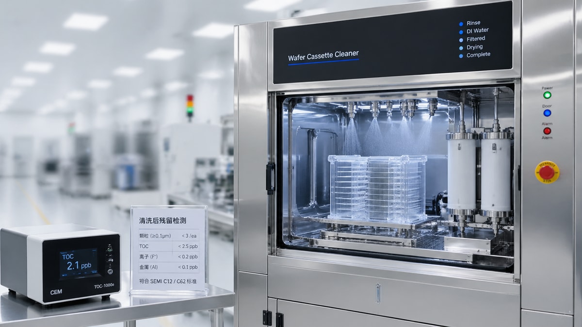 Wafer pod cleaner OEM claims can fall apart under residue testing