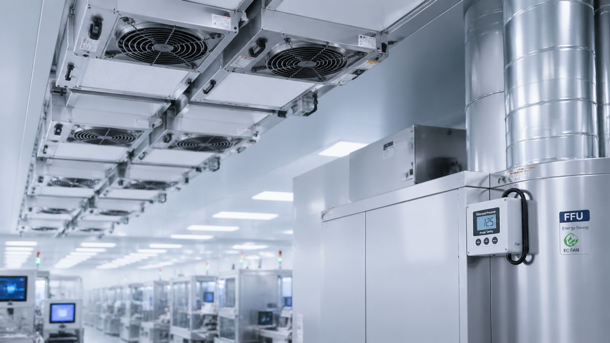 FFU energy consumption is becoming the hidden line item in cleanroom budgets