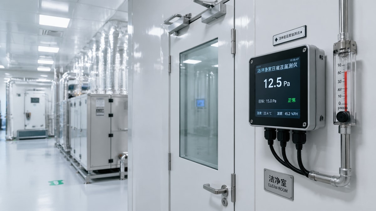 Pressure differential data explains why some cleanrooms drift out of control