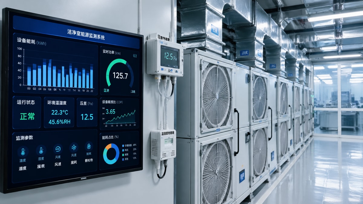 Cleanroom sustainability now depends on energy data, not claims