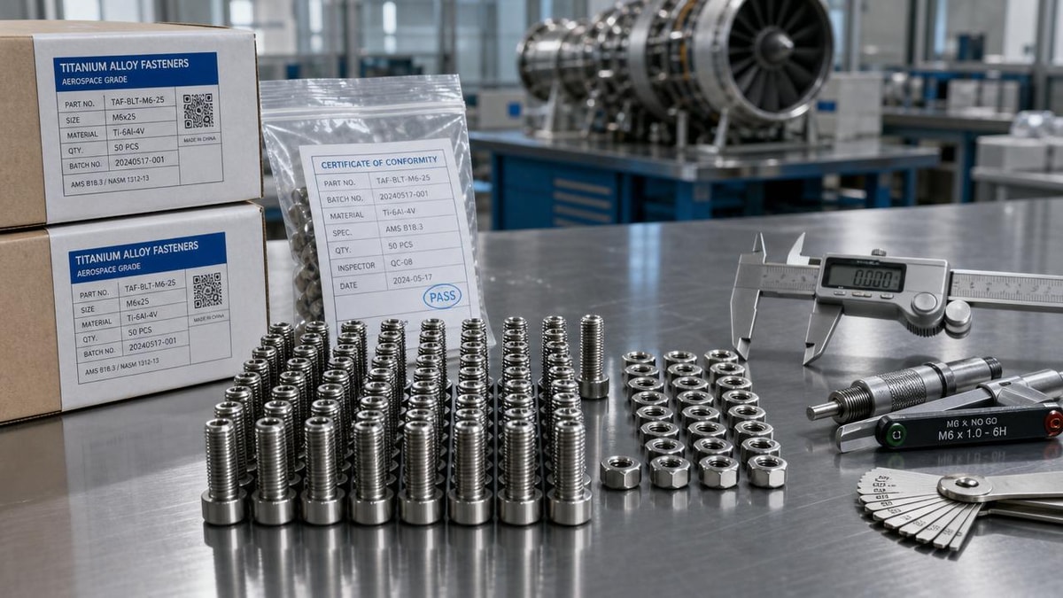 Titanium aerospace fasteners manufacturer specs that cut rework