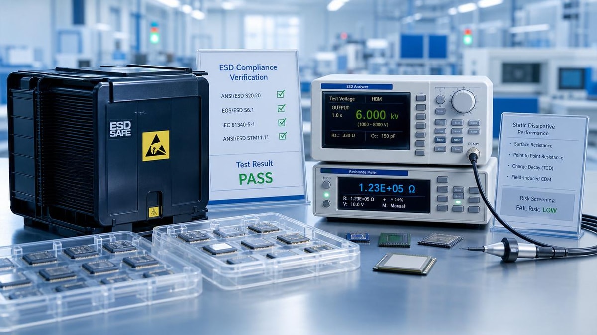 How to Compare Wafer Carrier ESD Compliance Data Without Missing Failure Risks