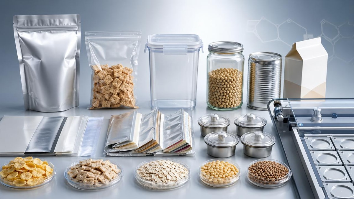 How to compare packaging materials for food industry shelf life