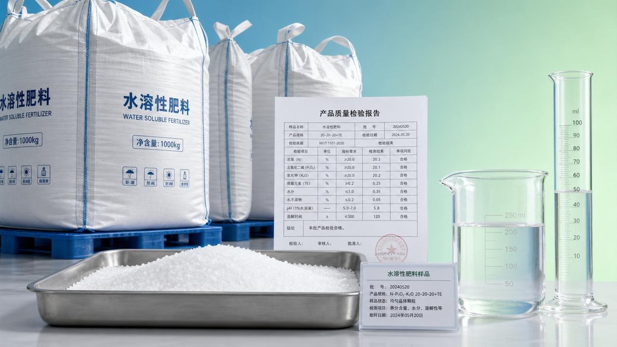 Water Soluble Fertilizers Bulk: What Quality Specs Matter Most
