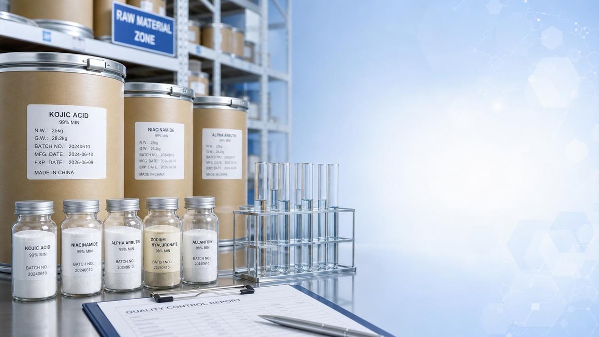 Cosmetic Raw Materials Bulk: How to Verify Supplier Consistency Before Larger Orders