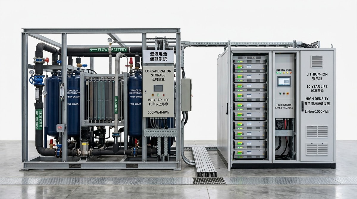 Flow batteries or lithium: which energy technology lasts?