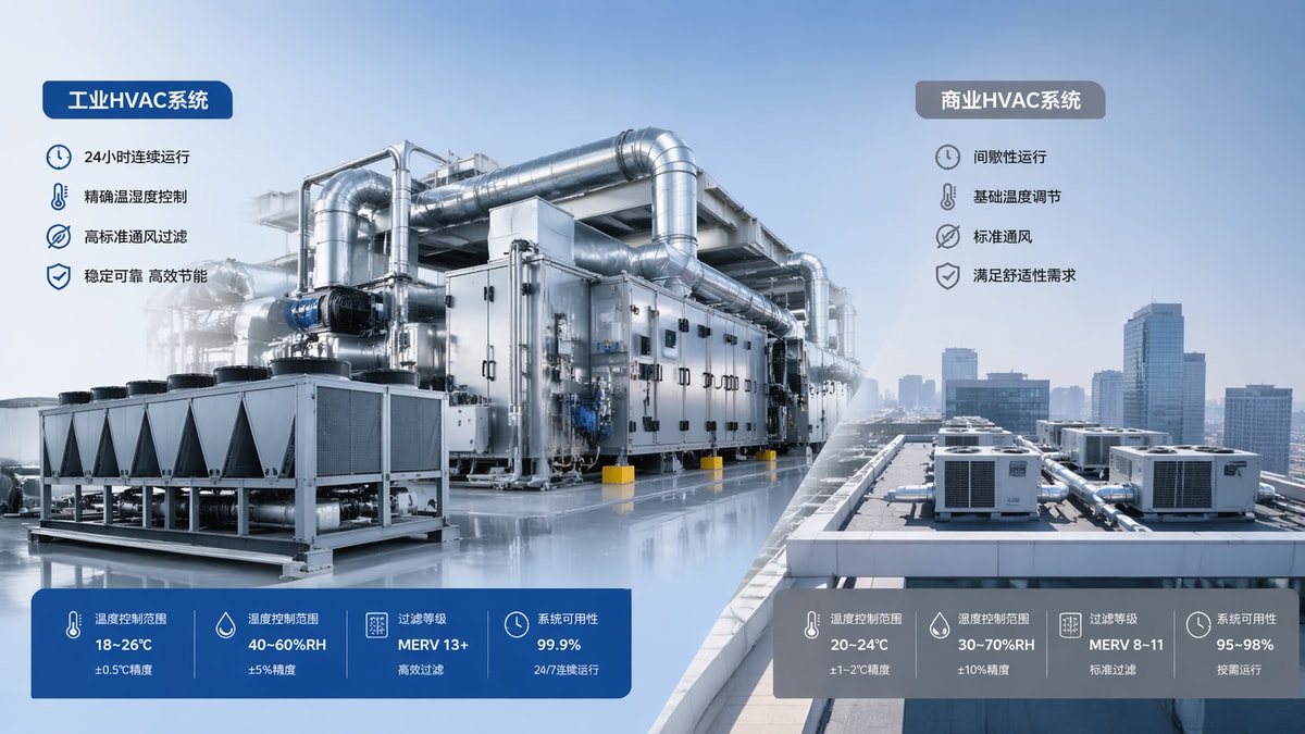 Industrial HVAC vs Commercial HVAC: Key Differences
