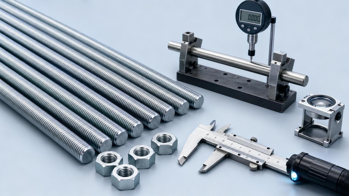 Threaded Rods Wholesale Supplier: How to Avoid Straightness and Coating Problems