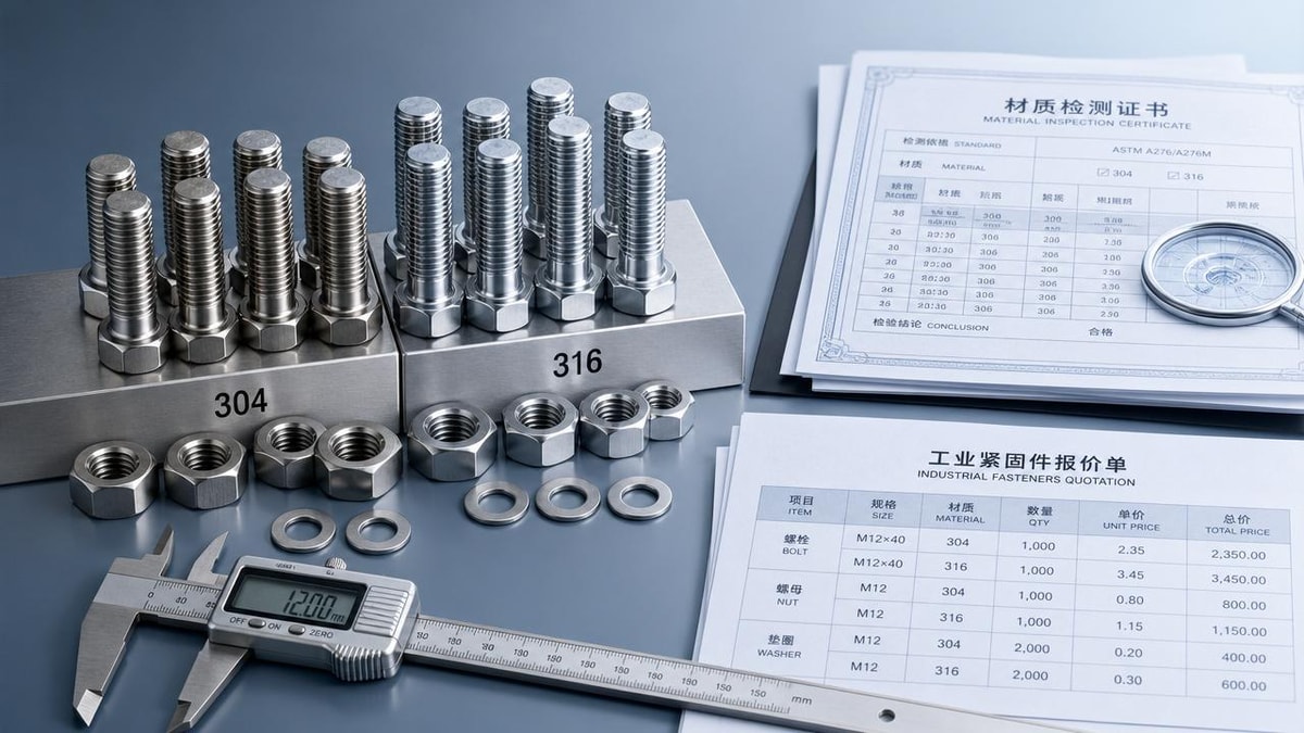 Stainless Steel Fasteners Wholesale: How to Avoid Overpaying for Grade