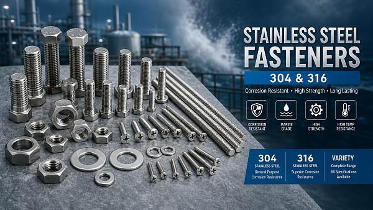 Stainless Steel Fasteners Wholesale: Comparing 304 and 316 for Daily Demand