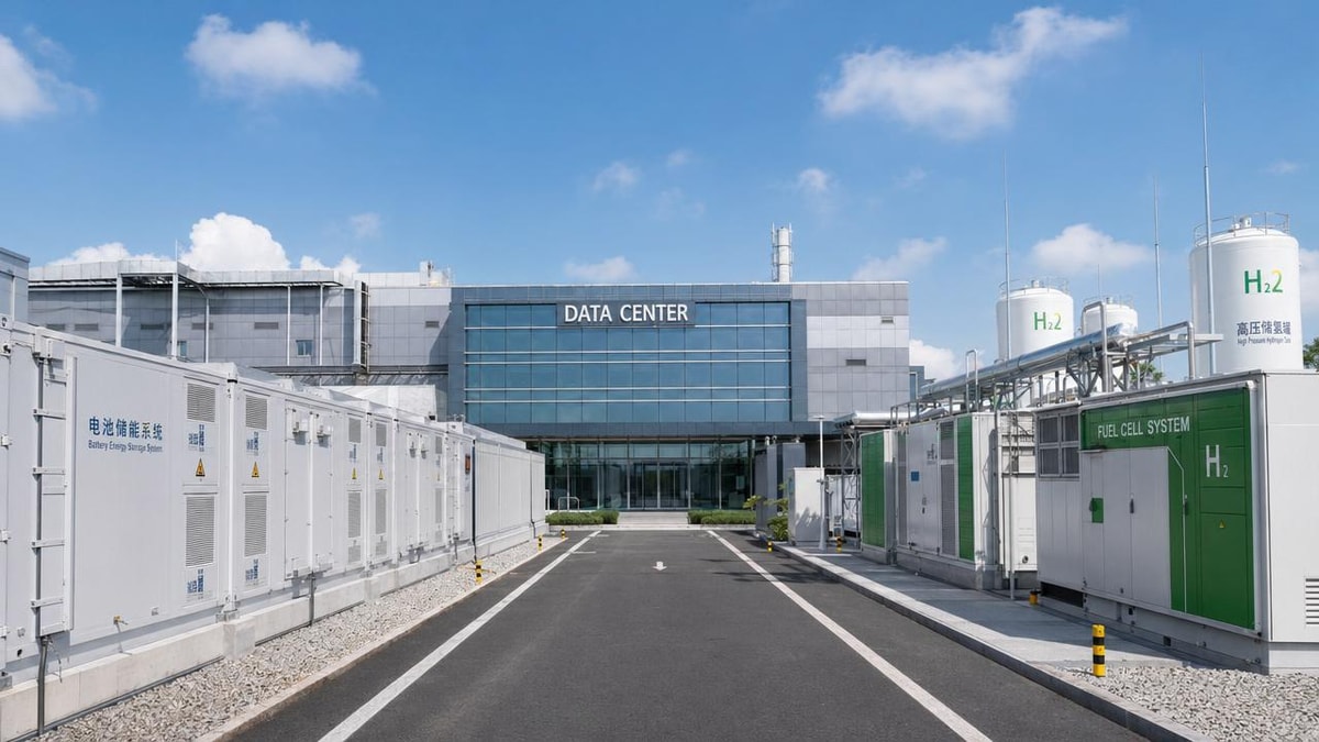 Hydrogen Energy Storage for Data Centers: When It Beats Batteries