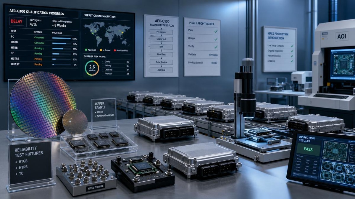 AEC-Q100 qualification delays that affect launch timelines